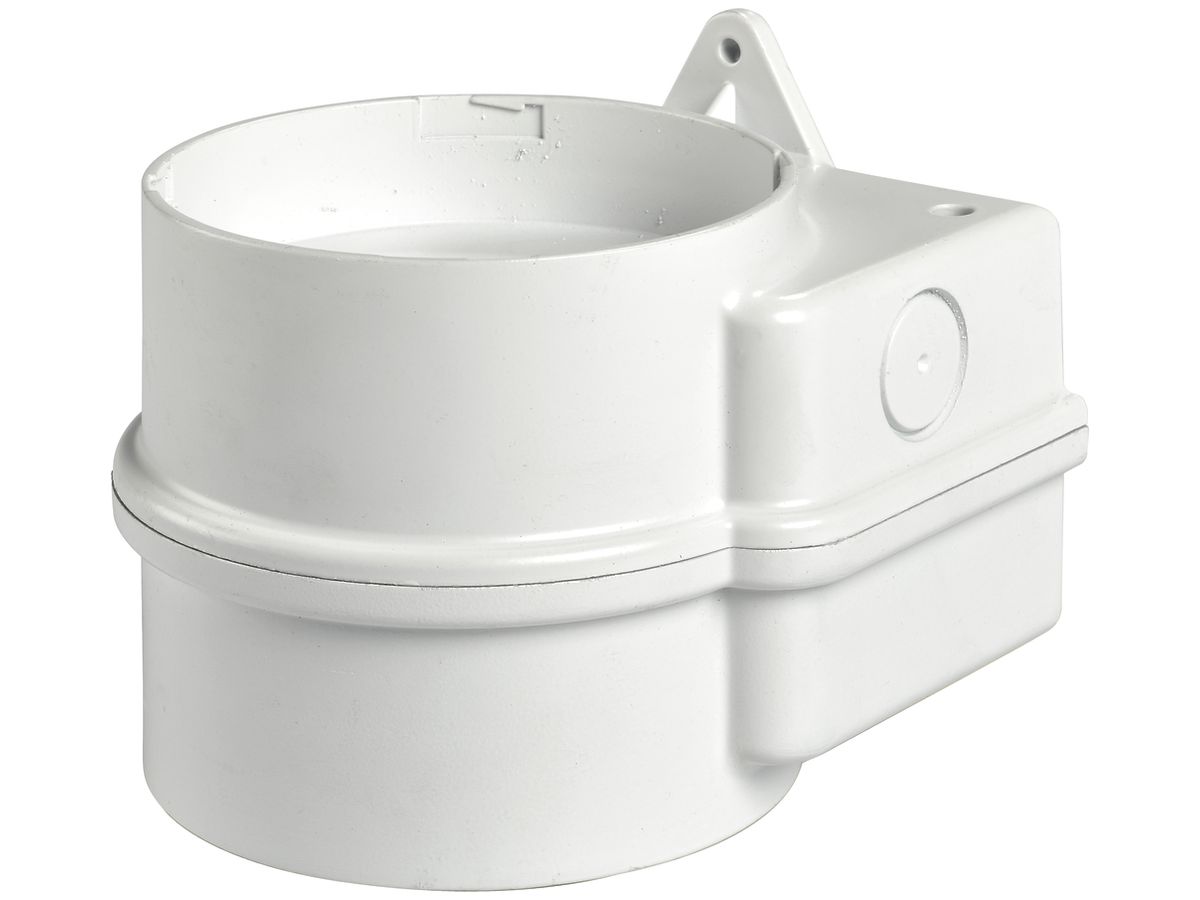 Sockel Hugentobler DOUBLE 1224 für XLF RGB/SIR-E LED S/M, weiss 120×117×97mm