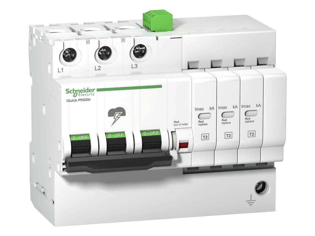 Überspannungsschutz Schneider Electric 1LN Typ 2+3 TN-S