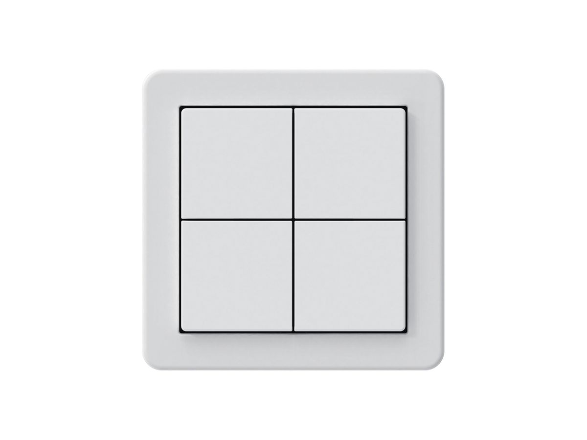 KNX-Taster Hager BA basico A 4-fach 58×58mm weiss