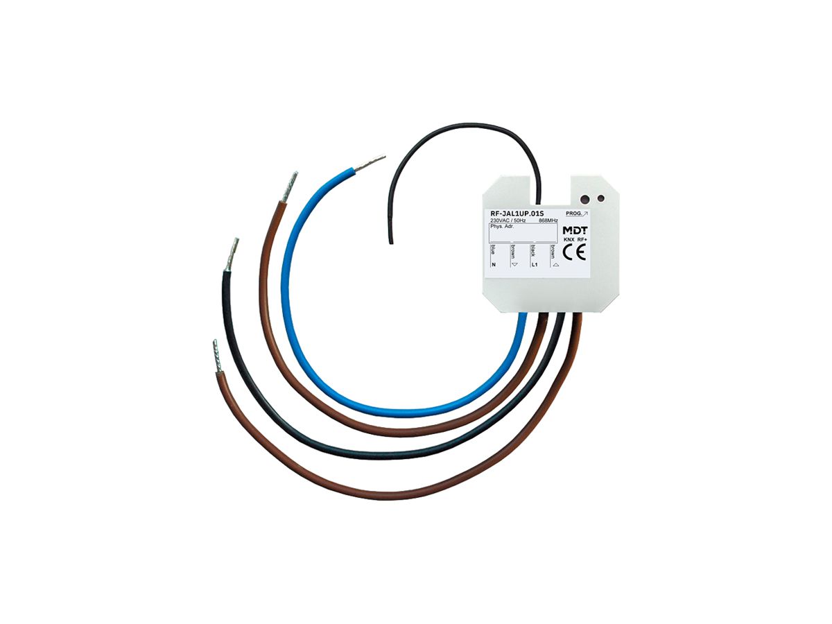 EB-Jalousieaktor KNX RF+ MDT RF-JAL1UP.01S 1-Kan 10A 300W 230VAC