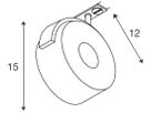 LED-Leuchte SLV KALU TRACK 13W 860lm 3000K 95° 1-Ph.-Adapter schwarz