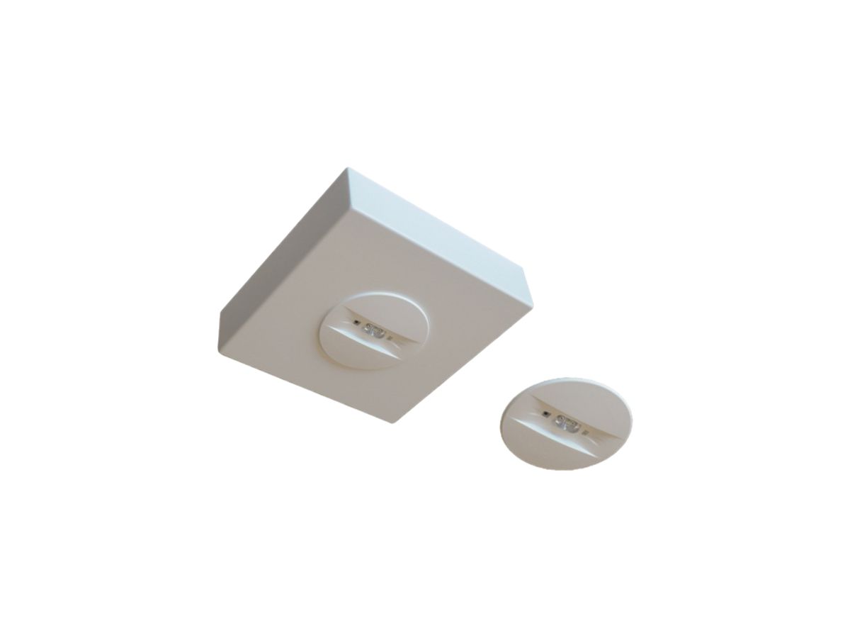 Fluchtwegspot Lumatec AL 1×2C-RW1-TA-EM, 2W, Einzelbatterie 1h, Hohldecke