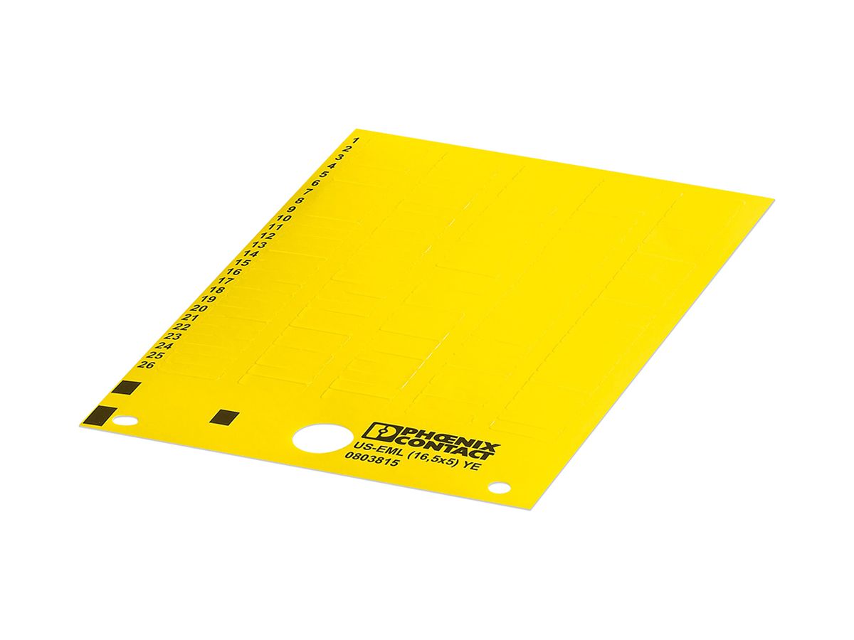 Etikett PX US-EML (16,5X5) YE selbstklebend 16.5×5mm gelb