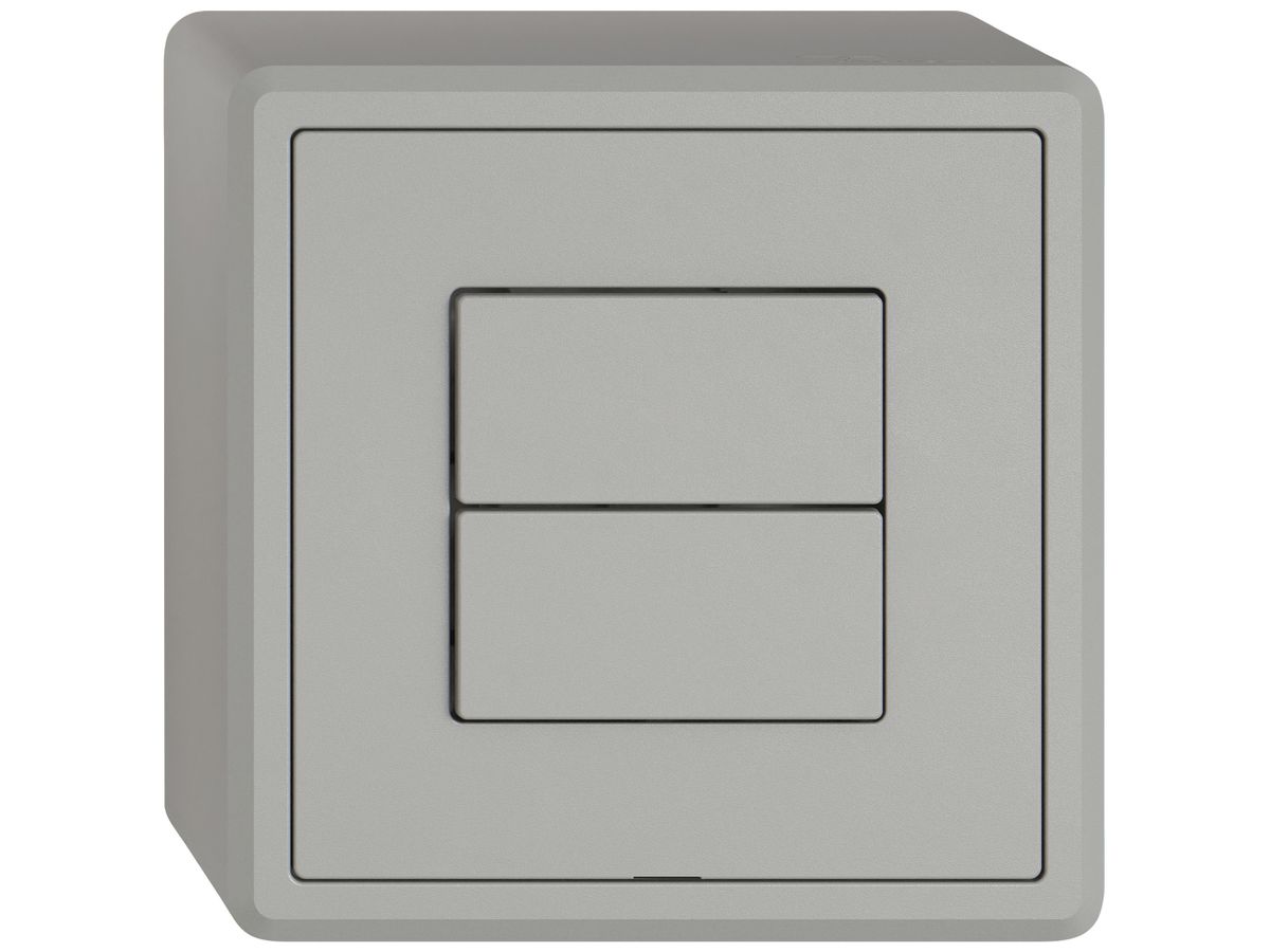 AP-Taster KNX RGB EDIZIO.liv KNX Basic SNAPFIX® 2T 2B LED hgu