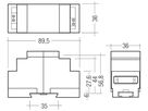 REG-Stromversorgung Tridonic DALI PS2 89.5×36×36mm