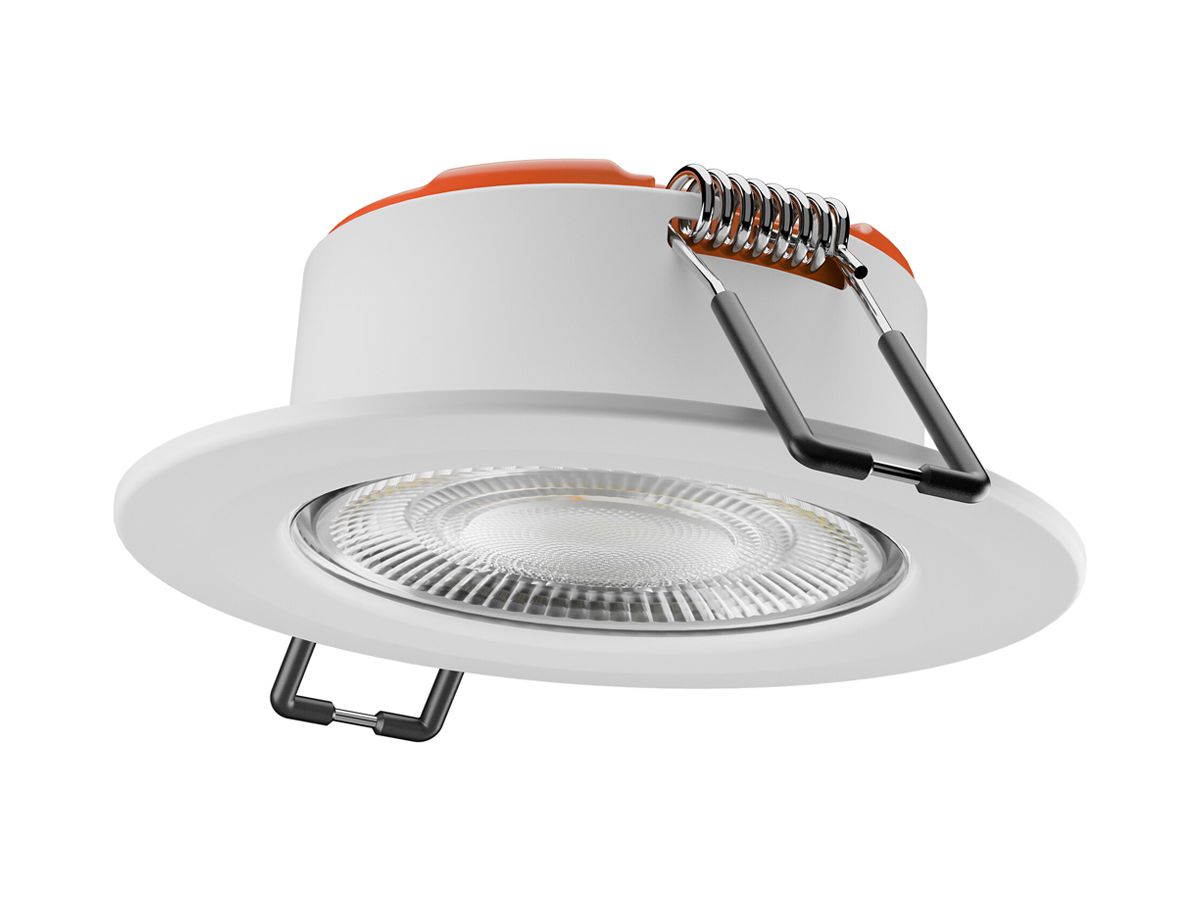 EB-LED-Spot LEDVANCE COMBO FIX 5W 560lm 827/830/840 IP20/65 60° DIM Ø90 weiss