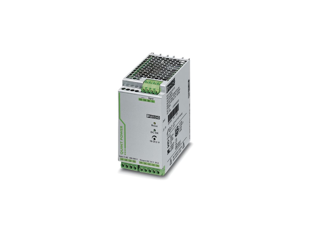 Schaltnetzteil Phoenix Contact 24VDC/20A 3-phasig, SFB-Technology