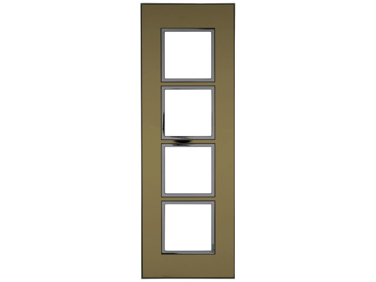 UP-Kopfzeile Legrand Arteor 1×4 horizontal 269×92mm Gold reflective