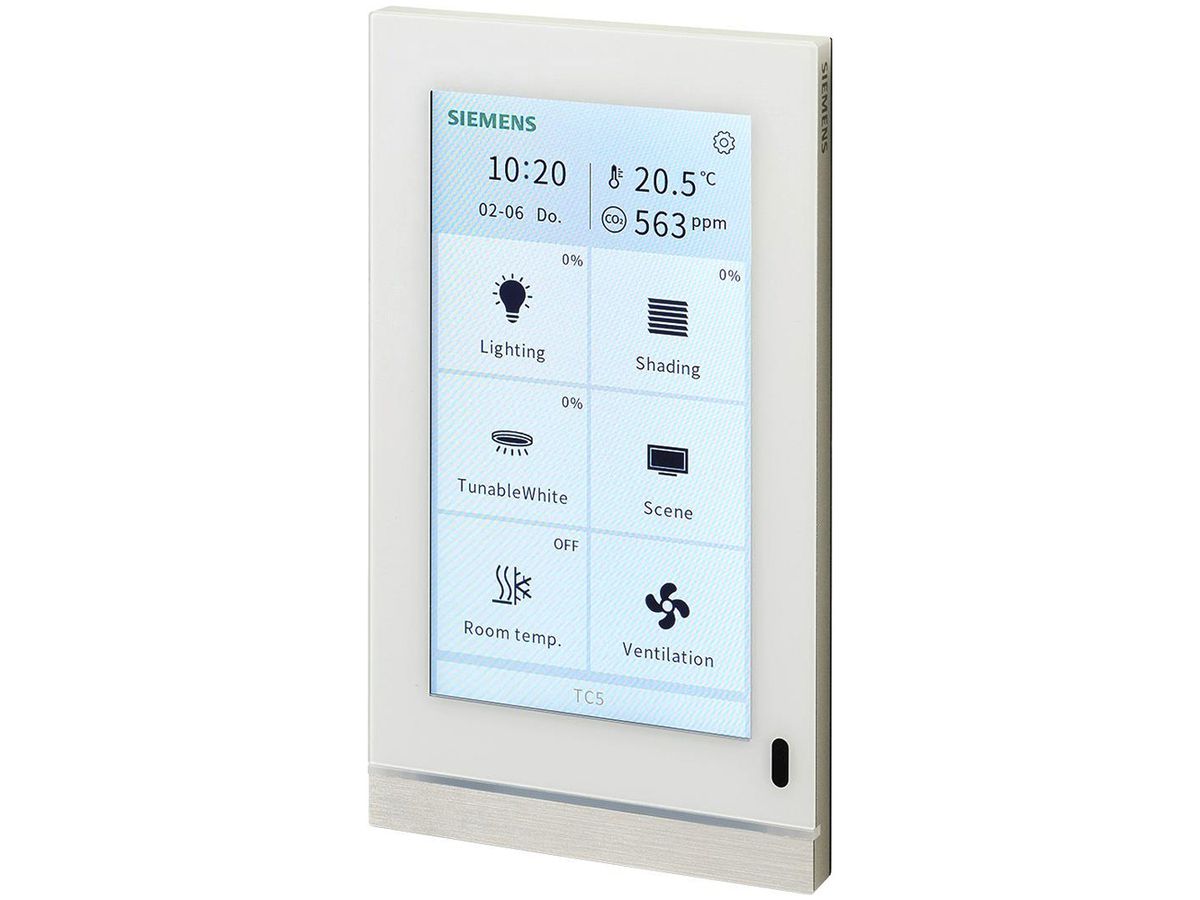 UP-KNX-Touchpanel Siemens Touch Control TC5 UP 205/12, weiss