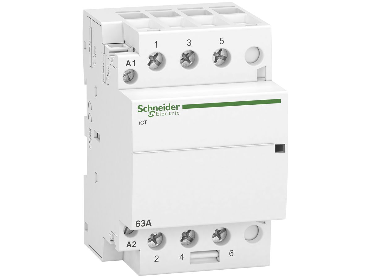 Installationsschütz Schneider Electric CT 3P 63A 220…240V AC 3S