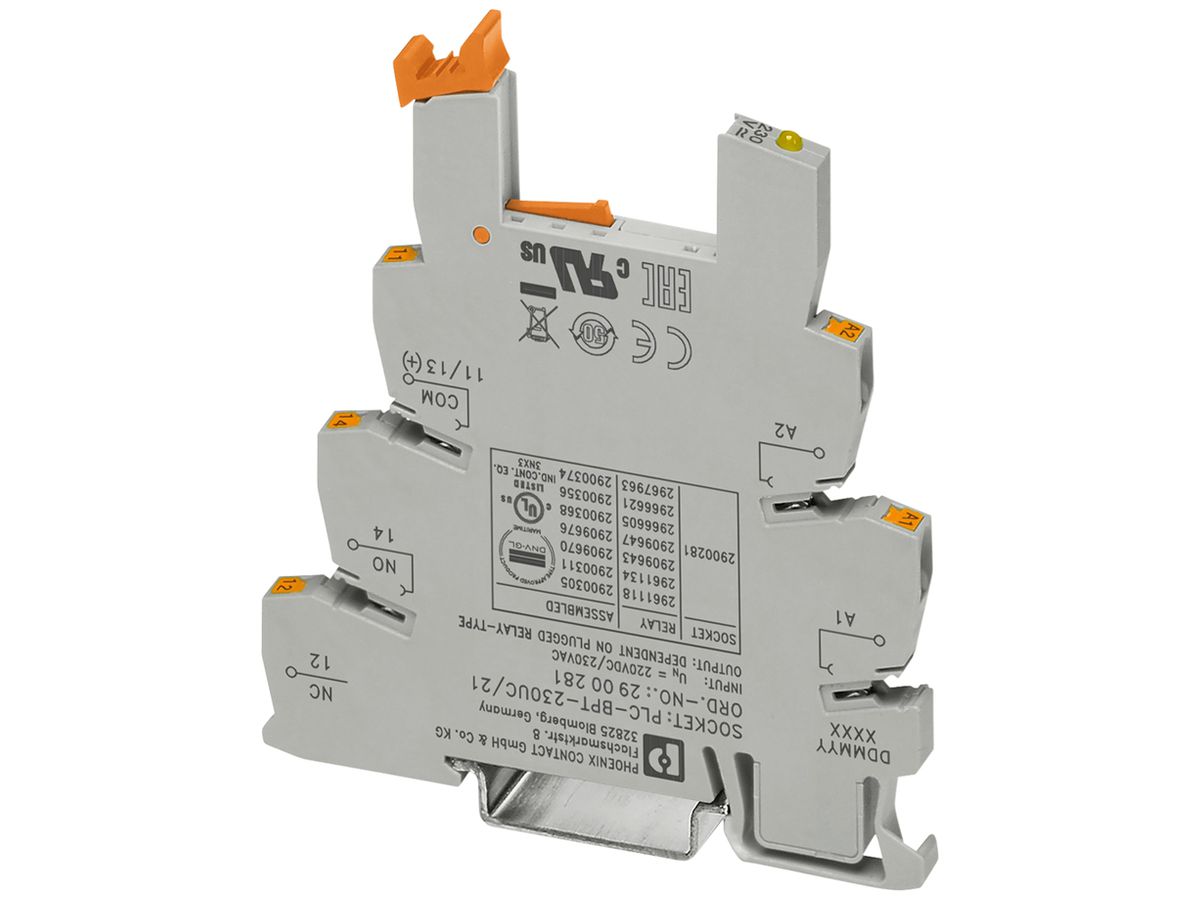 Relaissockel PX PLC-BPT-230UC/21 6.2mm