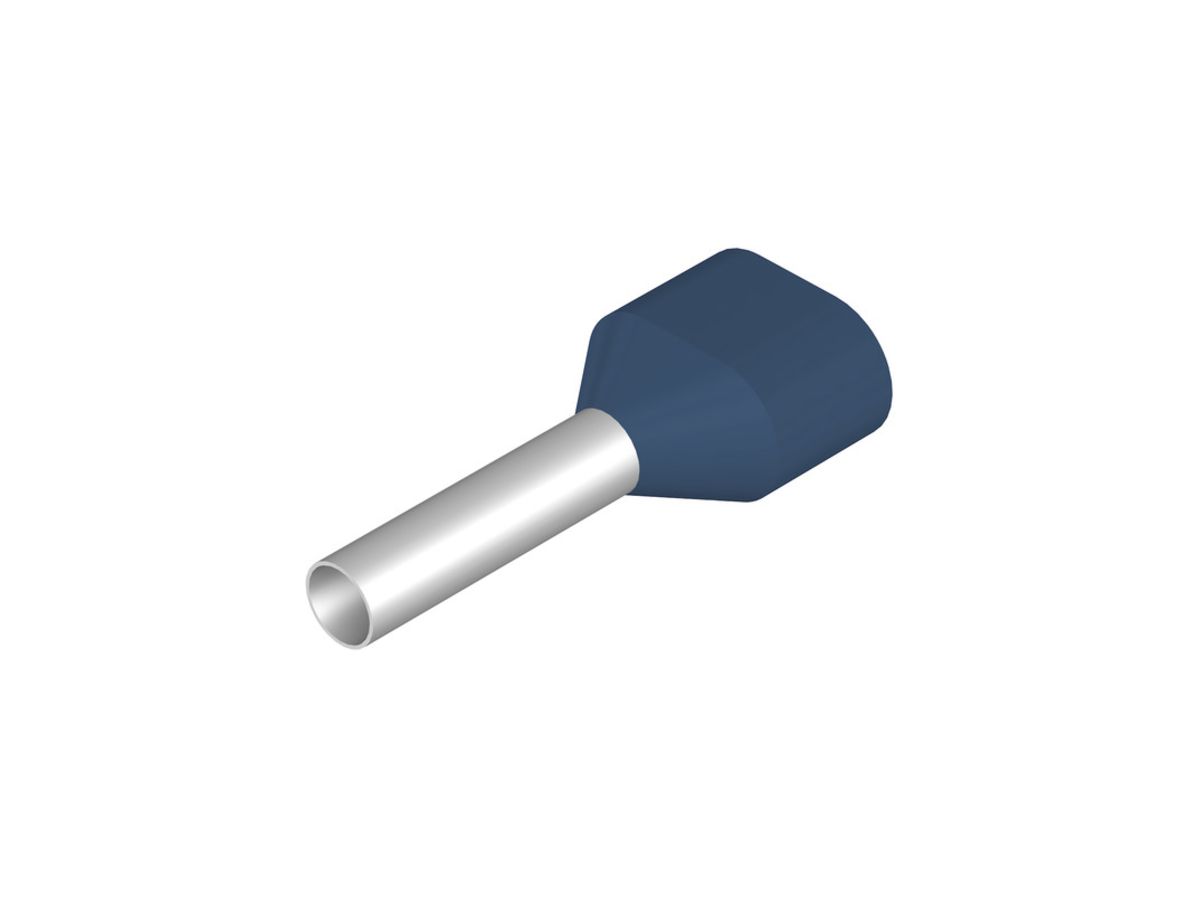 Zwillings-Aderendhülse Weidmüller H isoliert 2×2.5mm² 12mm bl DIN Mehrfachbeutel