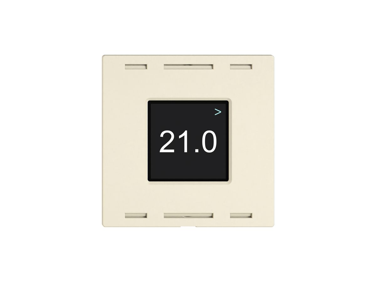 Bedienaufsatz zu Raumtemperatursensor EDIZIO.liv Wiser SNAPFIX® crema
