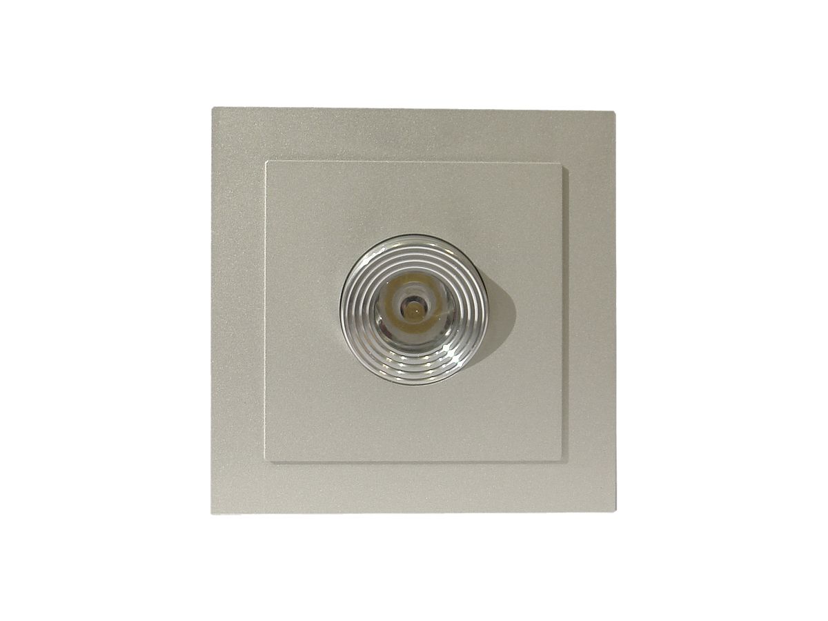 EB-LED-Leuchte FAWA Mini-Mono Carre 1W GU10 aluminium