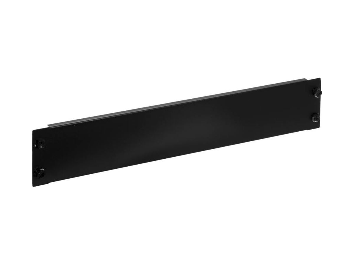 Blindplatte 19" R&M Click, 2HE, schwarz, RAL9005