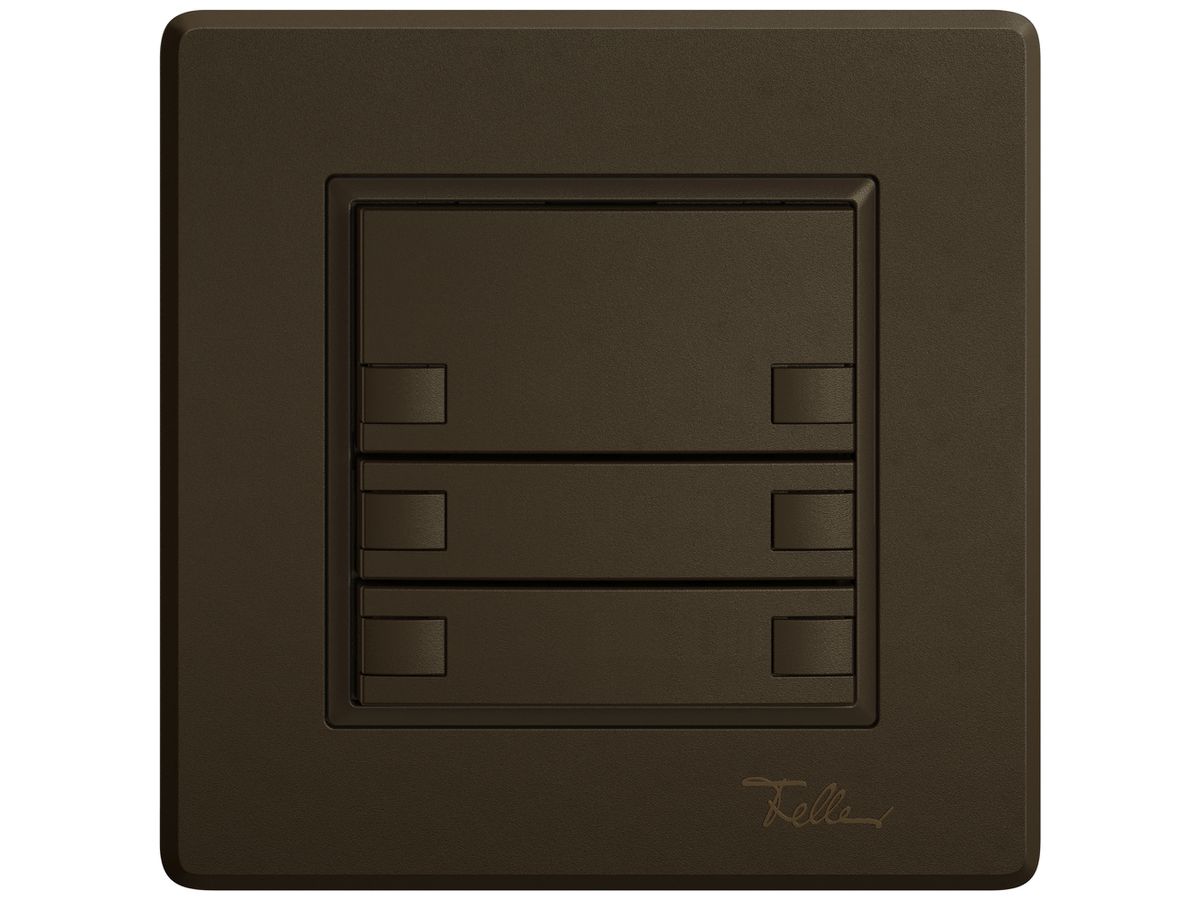 UP-KNX-Taster RGB EDIZIO.liv SNAPFIX® Temperaturfüh.o.LED 6×Taste 1-Tbed.br