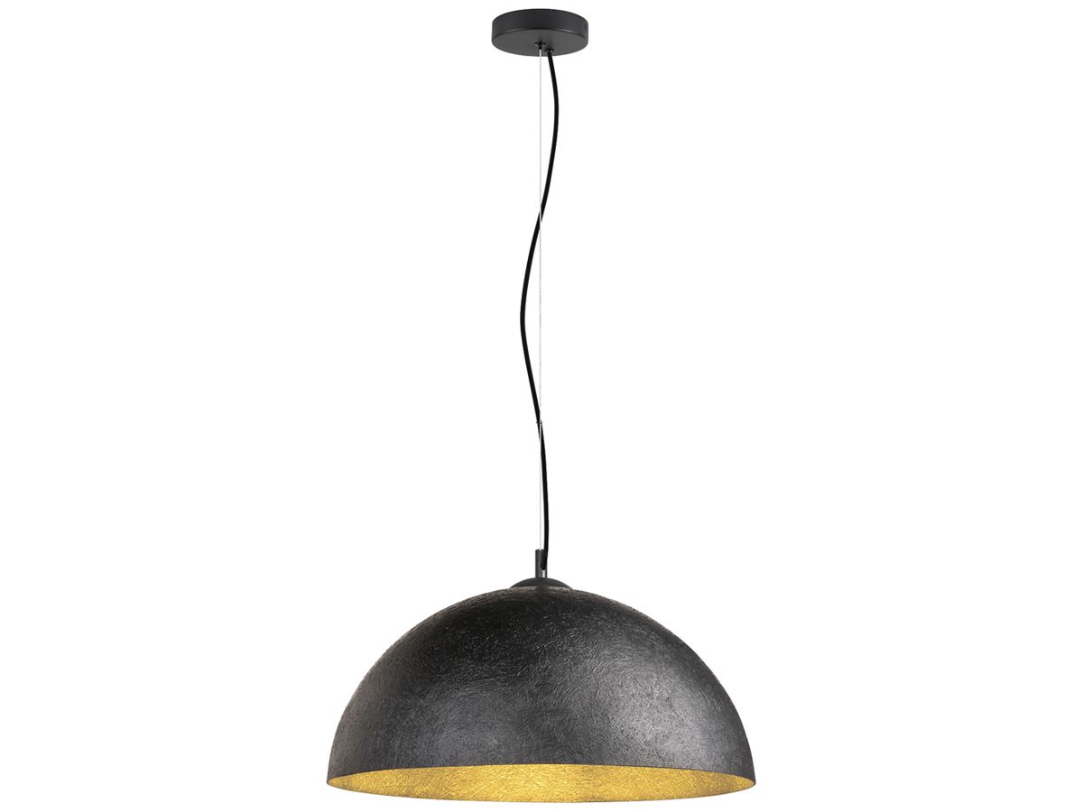 Pendelleuchte SLV FORCHINI 50 E27 1×40W DIM Ø500mm schwarz/gold