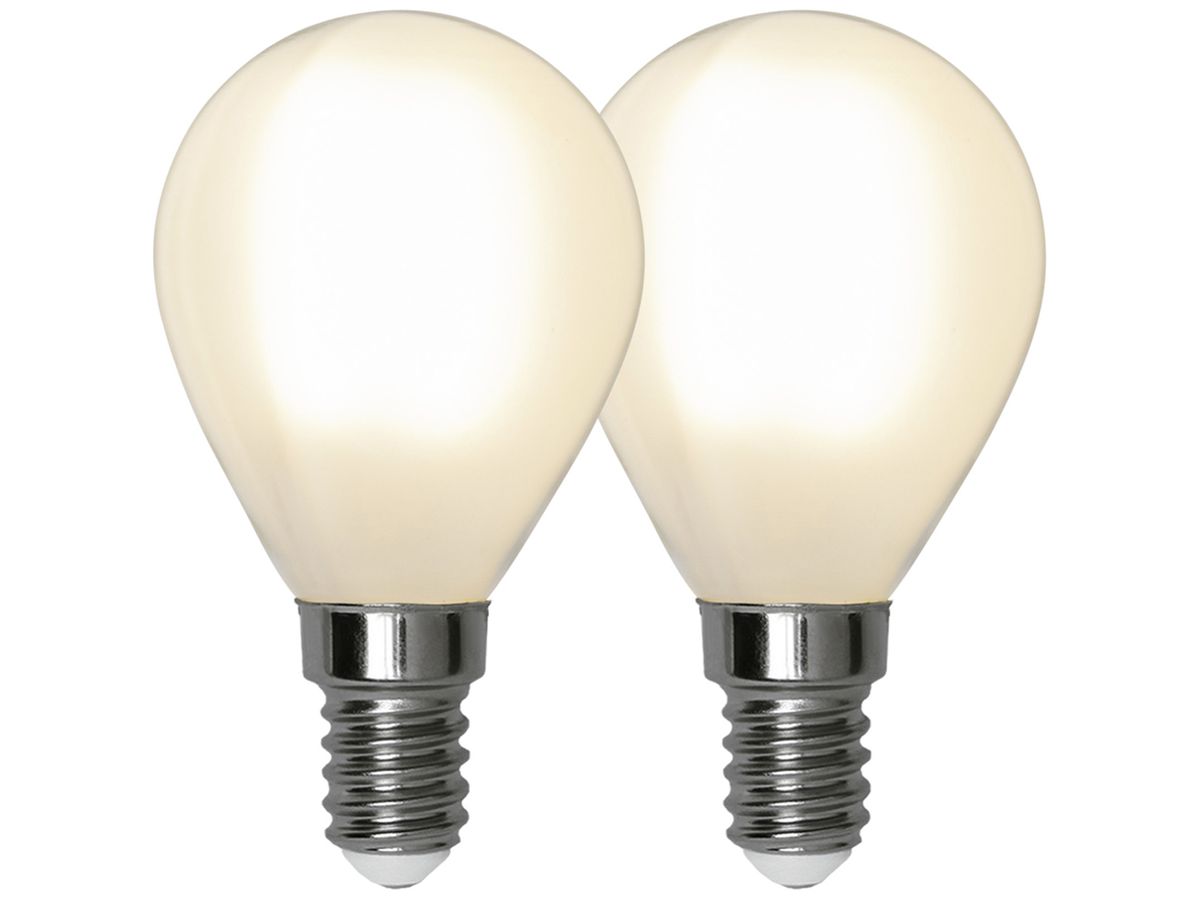 LED-Lampe E14 2.5W 250lm 2700K opal Ø45×80mm Duo Pack