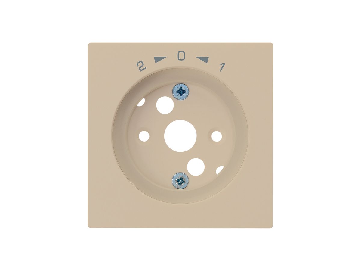 Frontplatte kallysto 1->0<-2 60×60mm für SchwenkTaster beige