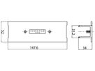 EB-Blindabdeckung Sylvania OneTrack Mitteleinspeiser Polycarbonat 148×52mm weiss