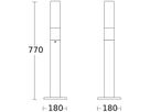 LED-Wegeleuchte Steinel GL 65 8.5W 575lm 3000K IP44 anthrazit