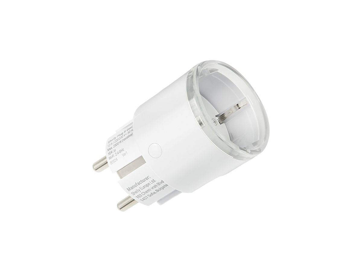 Steckdosen-Schaltaktor RF Shelly Plug S Gen3 Bt/Wi-Fi weiss