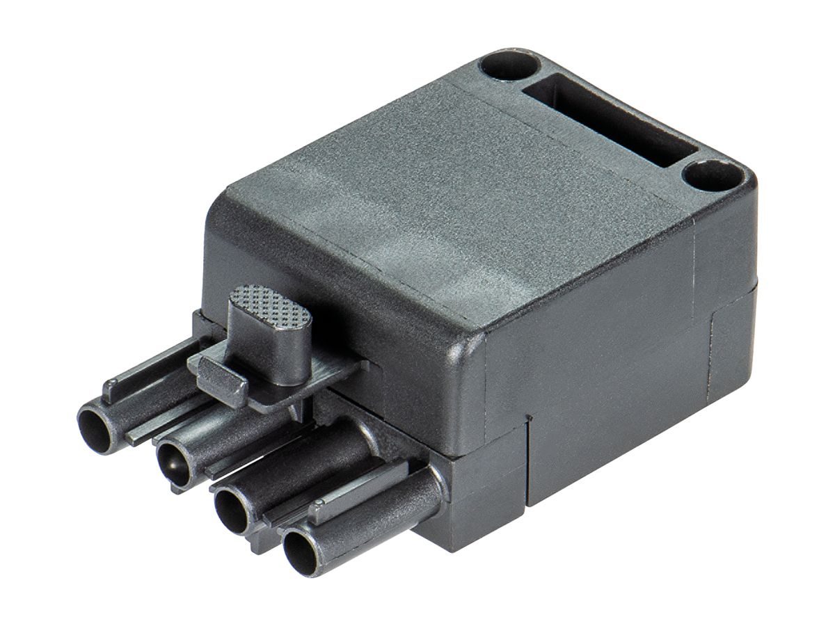 Steckerteil Wieland 4L schwarz