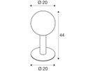 LED-Pollerleuchte SLV GLOO PURE 44 POLE 23W, E27, IP44, anthrazit, 440mm