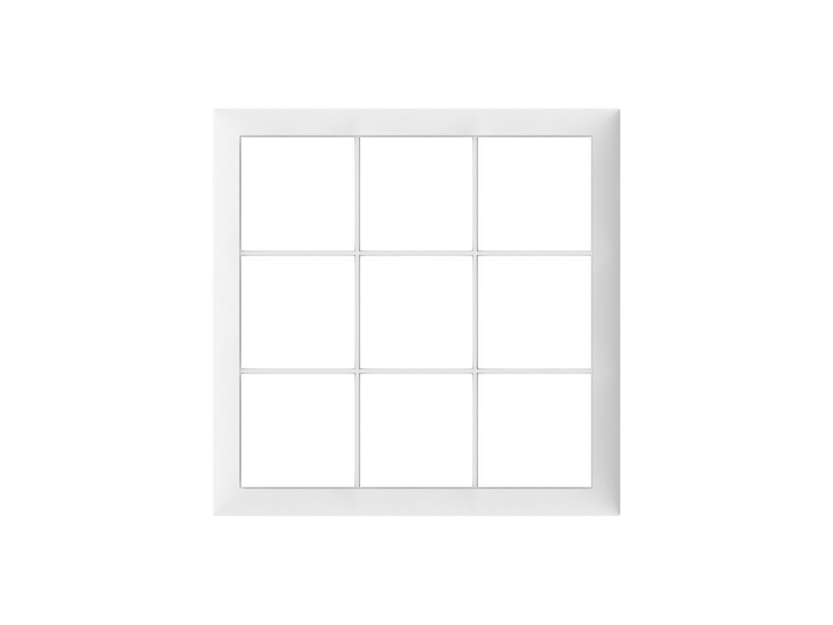 Abdeckrahmen SIDUS 3×3 weiss