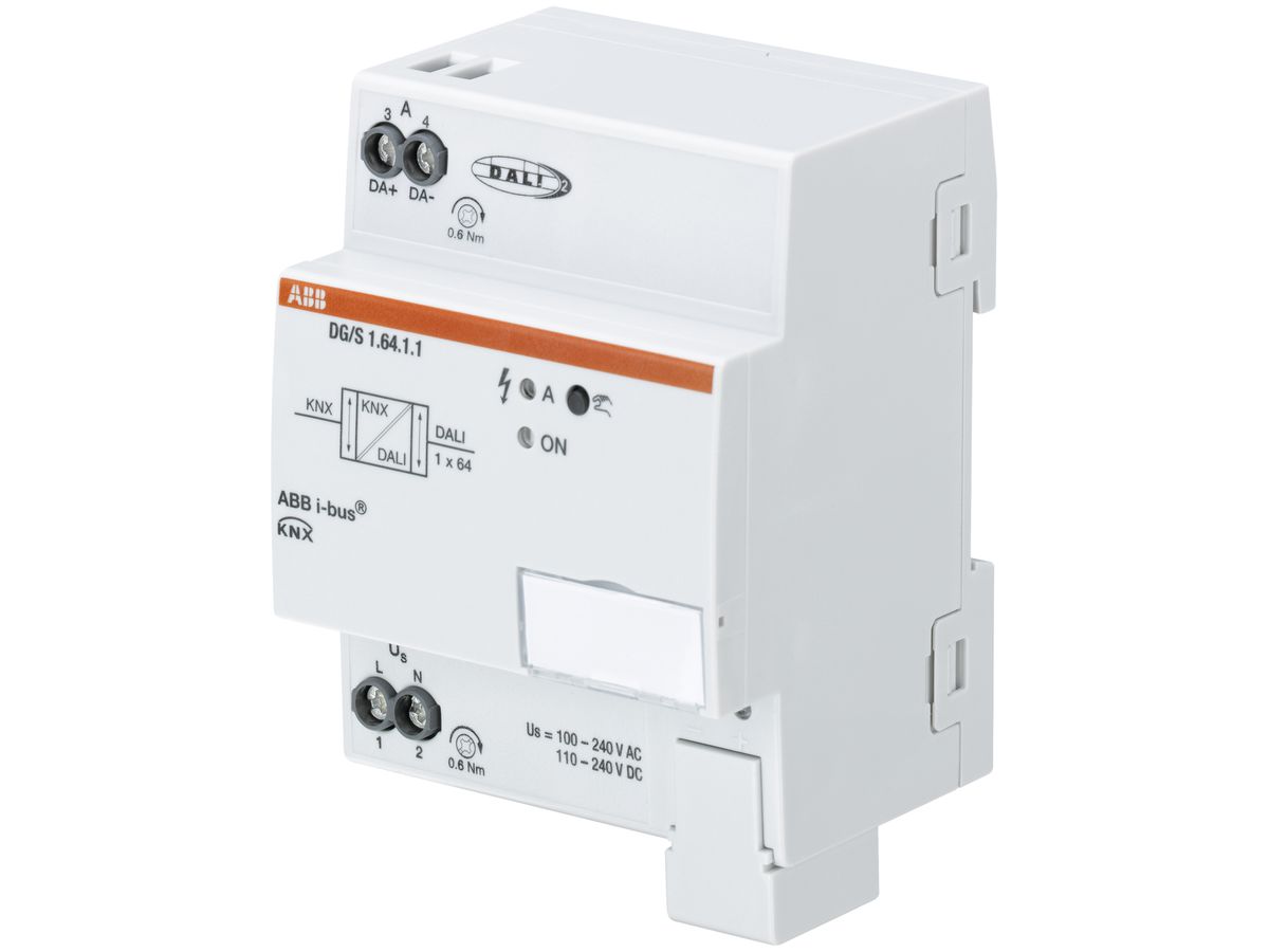 REG-Gateway KNX/DALI ABB DG/S 1.64.1.1, 1×64 Teilnehmer