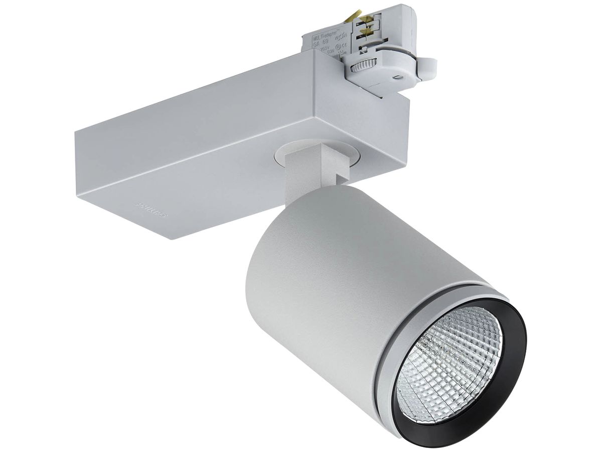 LED-Spot Philips ST770T für Schiene, 830, 3900lm, 20° silber