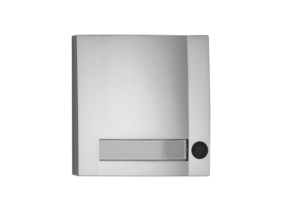 AP-Sonnerietaster Grothe Domolux 12VUC beleuchtbar, silber-schwarz