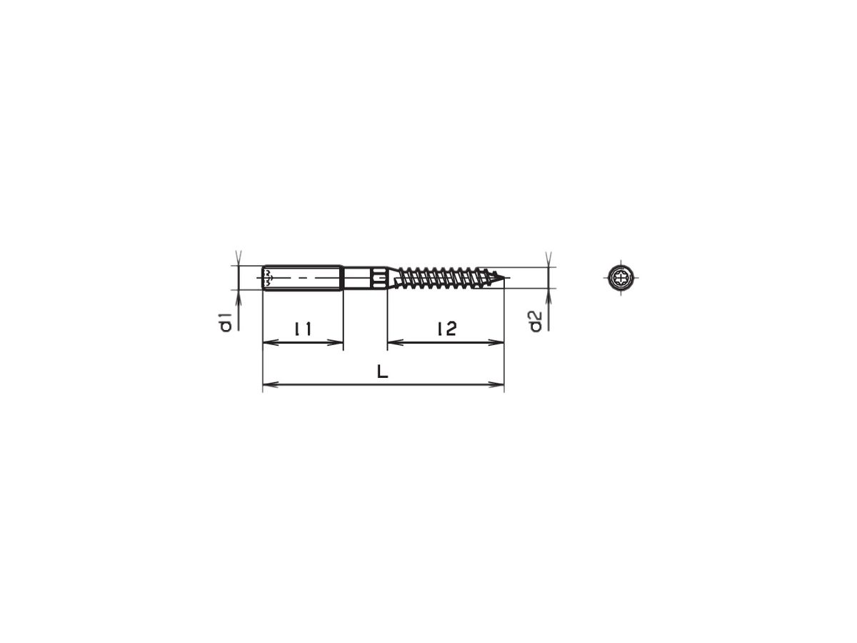 Stockschraube M10×180mm verzinkt