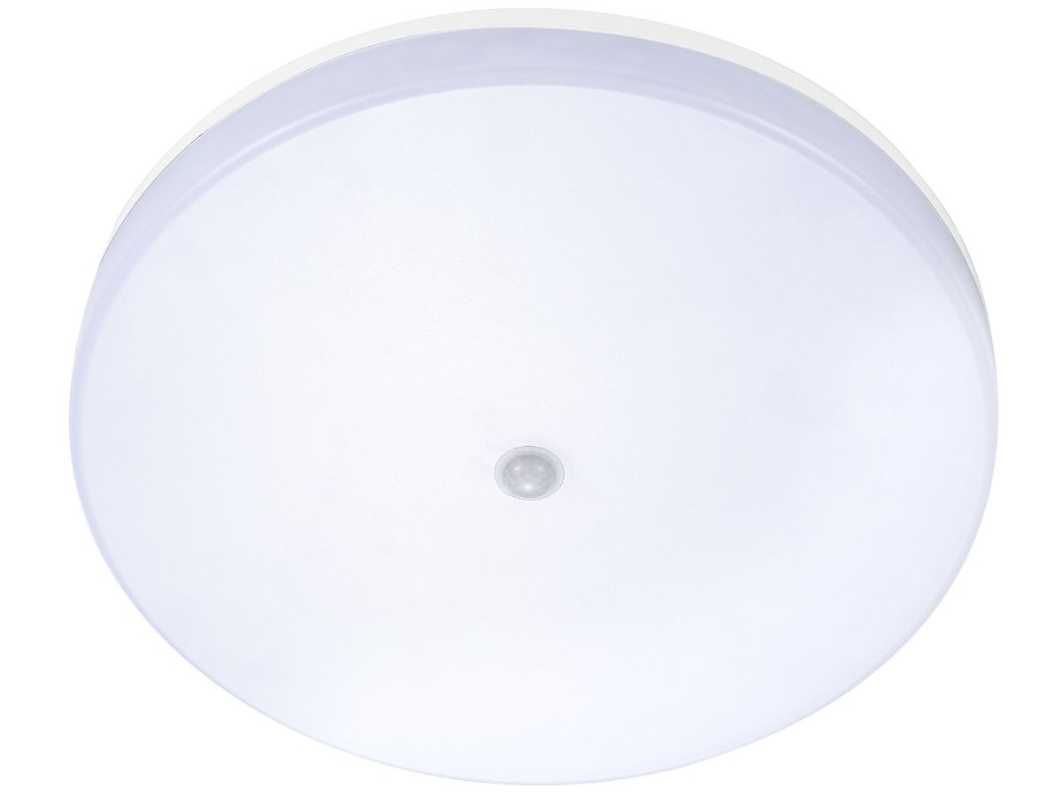 LED-Decken/Wandleuchte PIR Aron weiss - 25/35W, 3000/4000/6000K, IP54, IK10