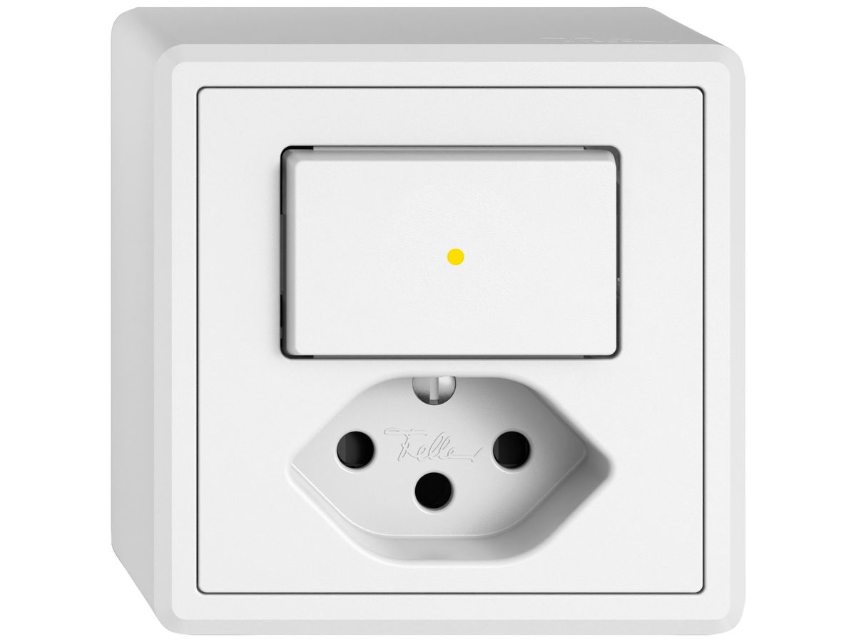 AP-Kombination EDIZIO.liv SNAPFIX® S3L+T13 Shut.Frontbeleuchtung gb ws