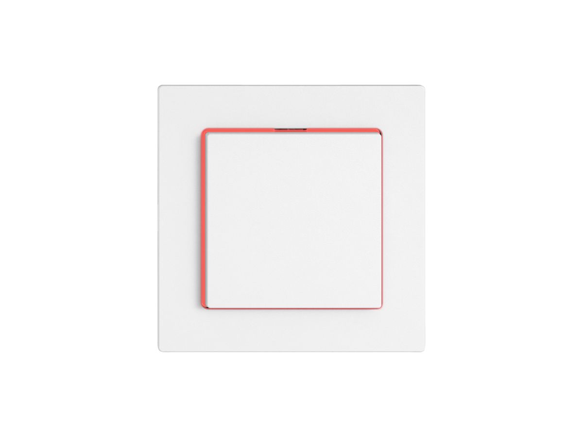 Drucktaster EDIZIO.liv SNAPFIX® ARL/1P Seitenbeleuchtung rot ws