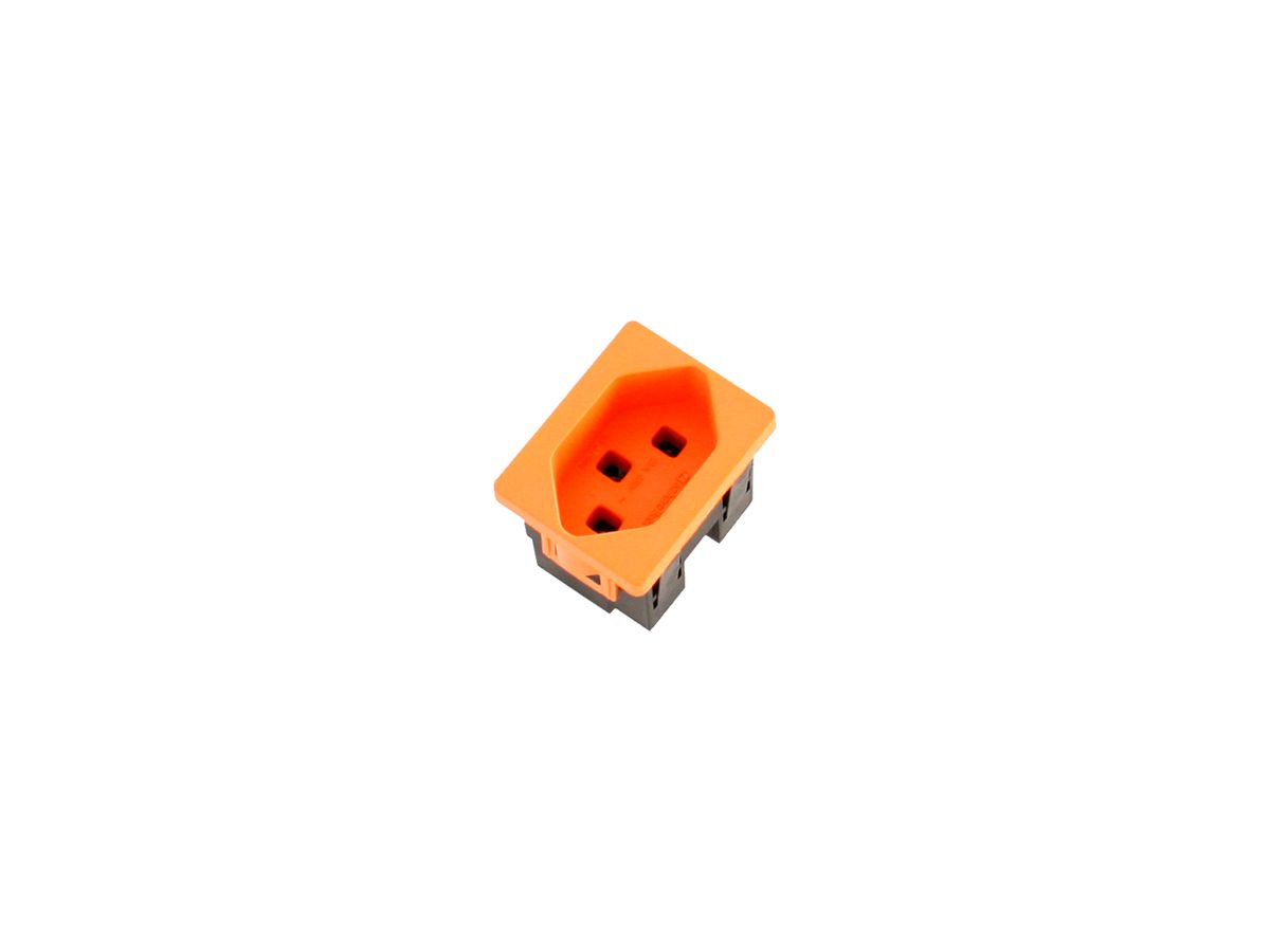 Steckdosenmodul  T23 orange 1×T23 orange