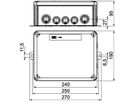 Kabelabzweigkasten Bettermann E30-E90 Datentechnik 16×4mm² 240×190×95mm or