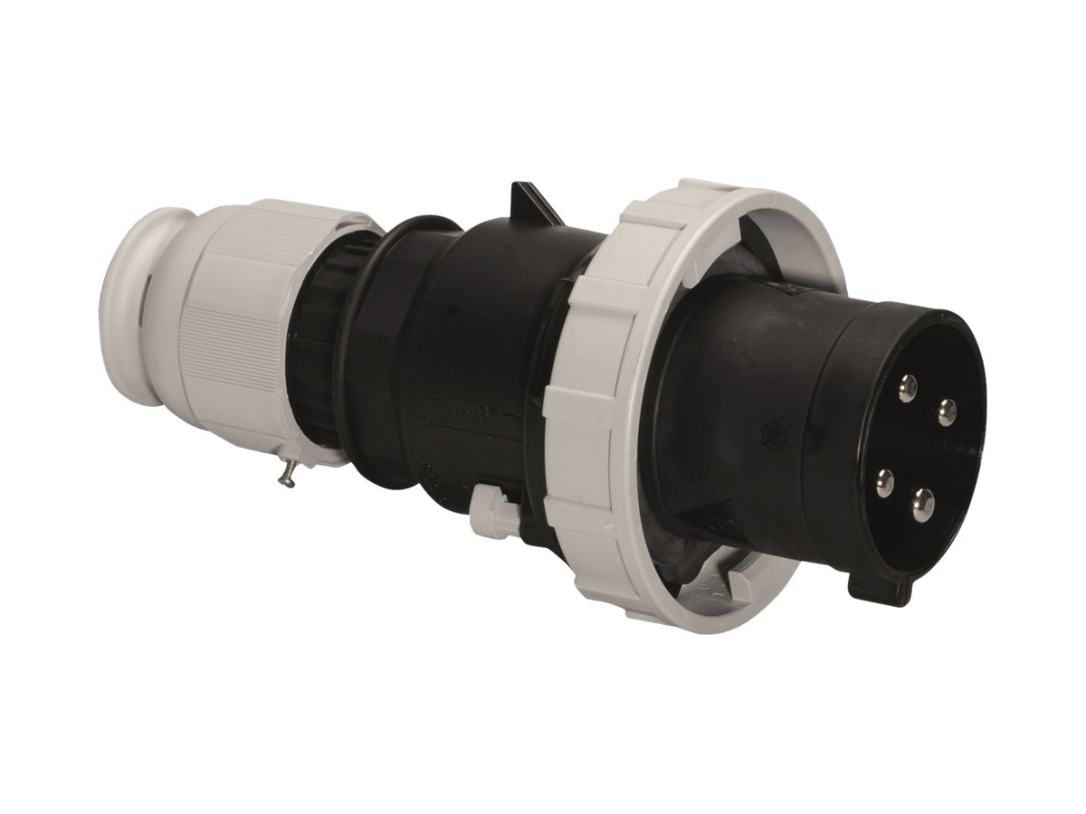 Stecker CEE Bals 4P 125A 500V 7h schwarz IP44 vernickelt SK, TE-Plus