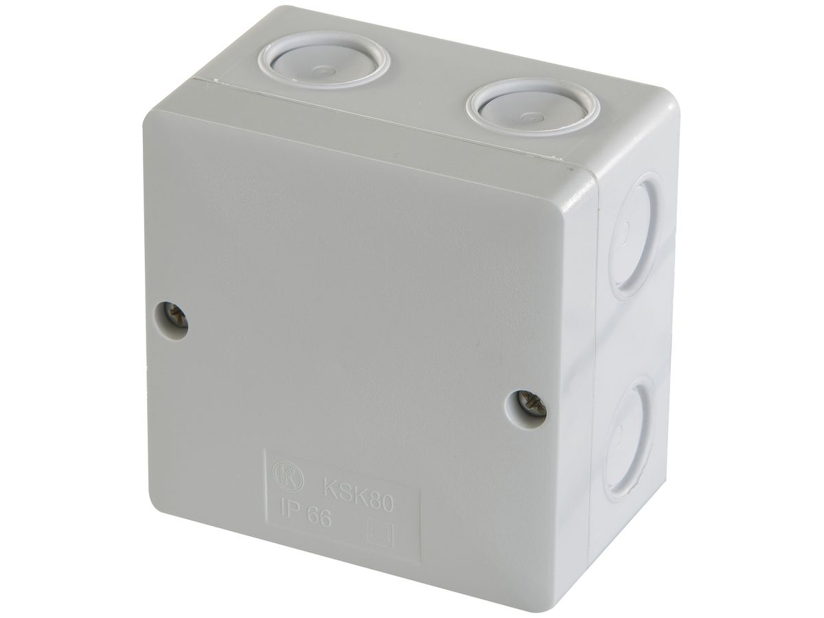 Abzweigdose EasyFix Gitter IP66 80×80×50mm
