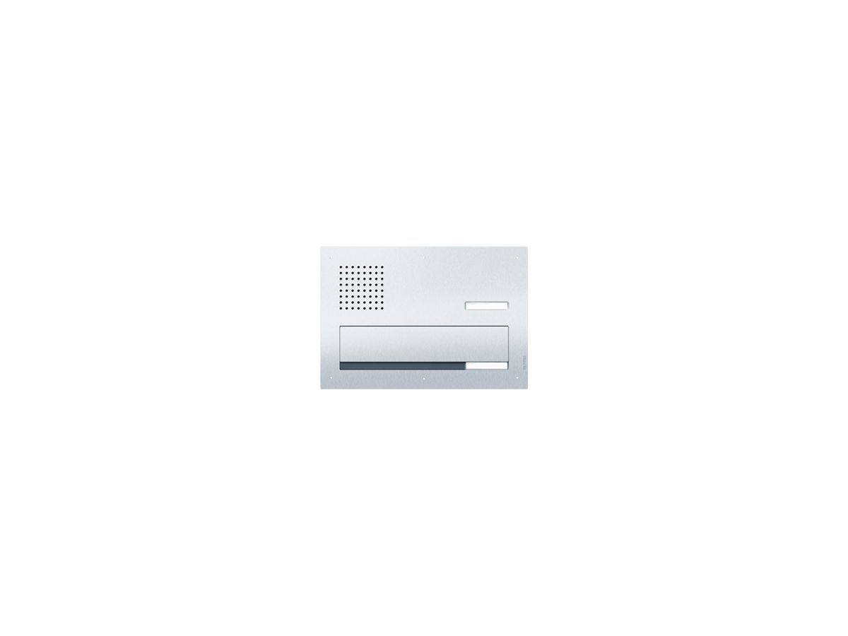 Briefeinwurfklappe Audio Siedle Classic 1 Modul silber 466×316mm