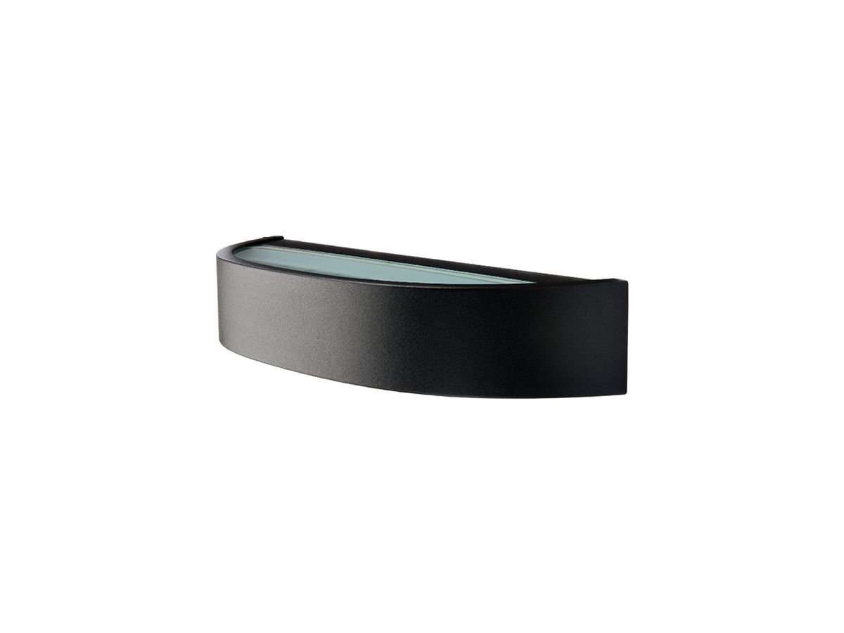 LED-Wandleuchte SG Curve 7W 500lm 827 IP65 DIM indirekt 320×103mm schwarz