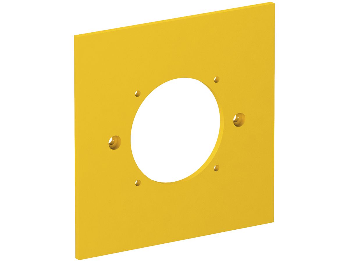 Abdeckplatte Bettermann für 1×Steckdose 38×38mm, 95×95mm, PA, gelb