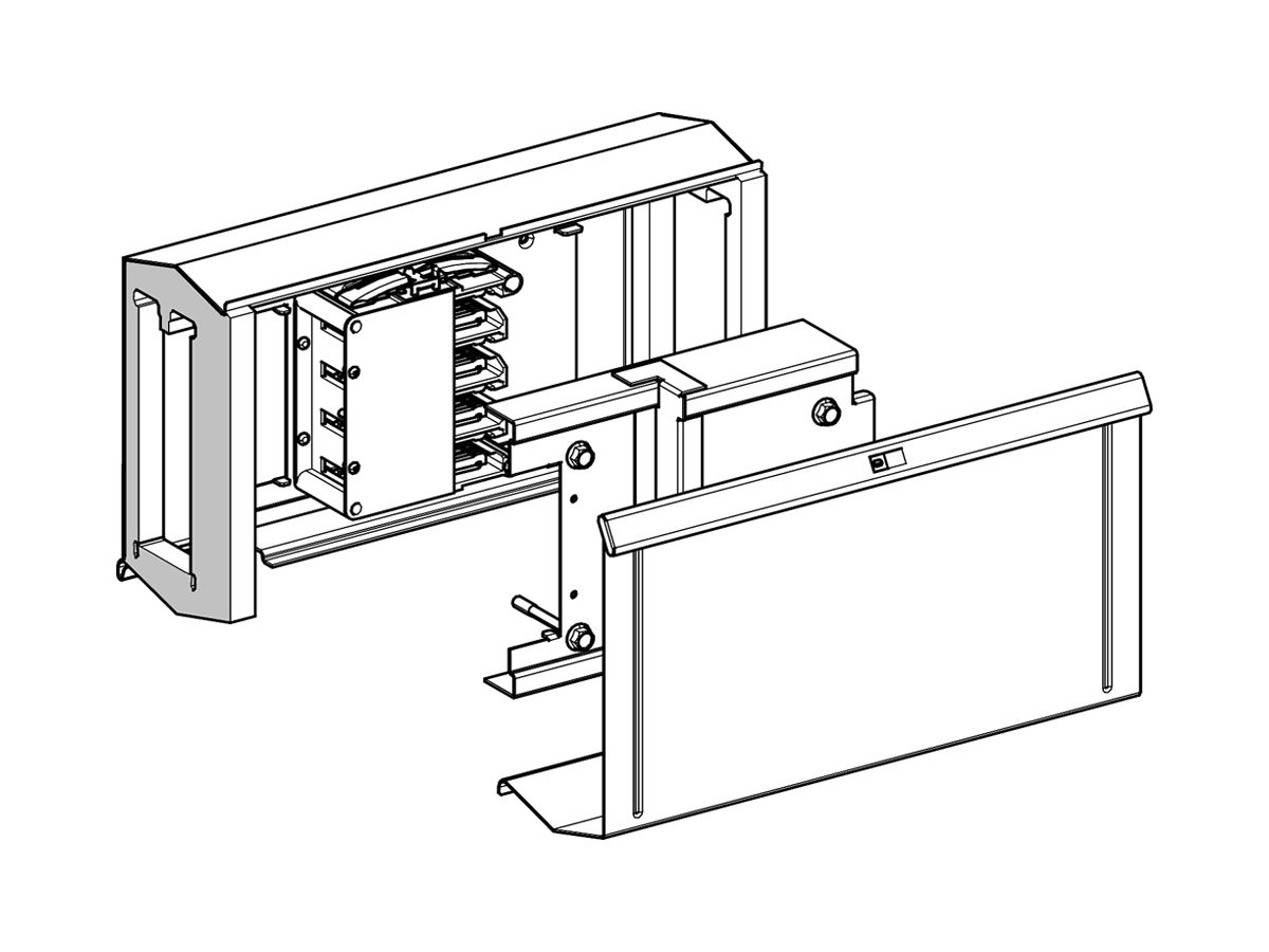 Schienenverteiler Canalis Adapter KSA 40