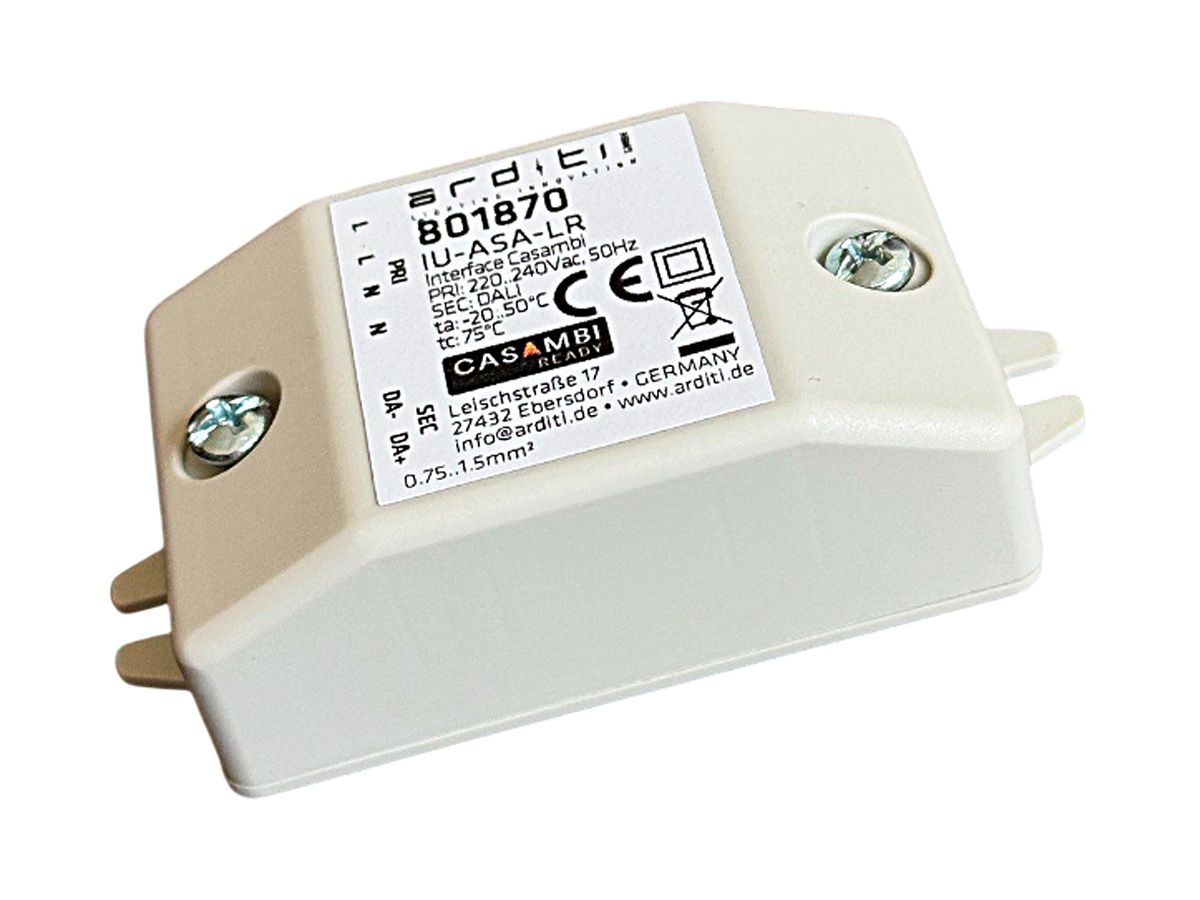 EB-Schnittstelle Elektrogros Casambi SKII IP30 IN:220…240V DALI 75.4×38.7×22.5mm