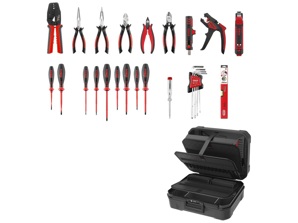 Werkzeugkoffer Cimco CimCase PRO Electric B1L2 31-tlg Koffer