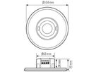 UP-Präsenzmelder ESYLUX PD-FLAT-L 360/8 RW BMS DALI-2, weiss