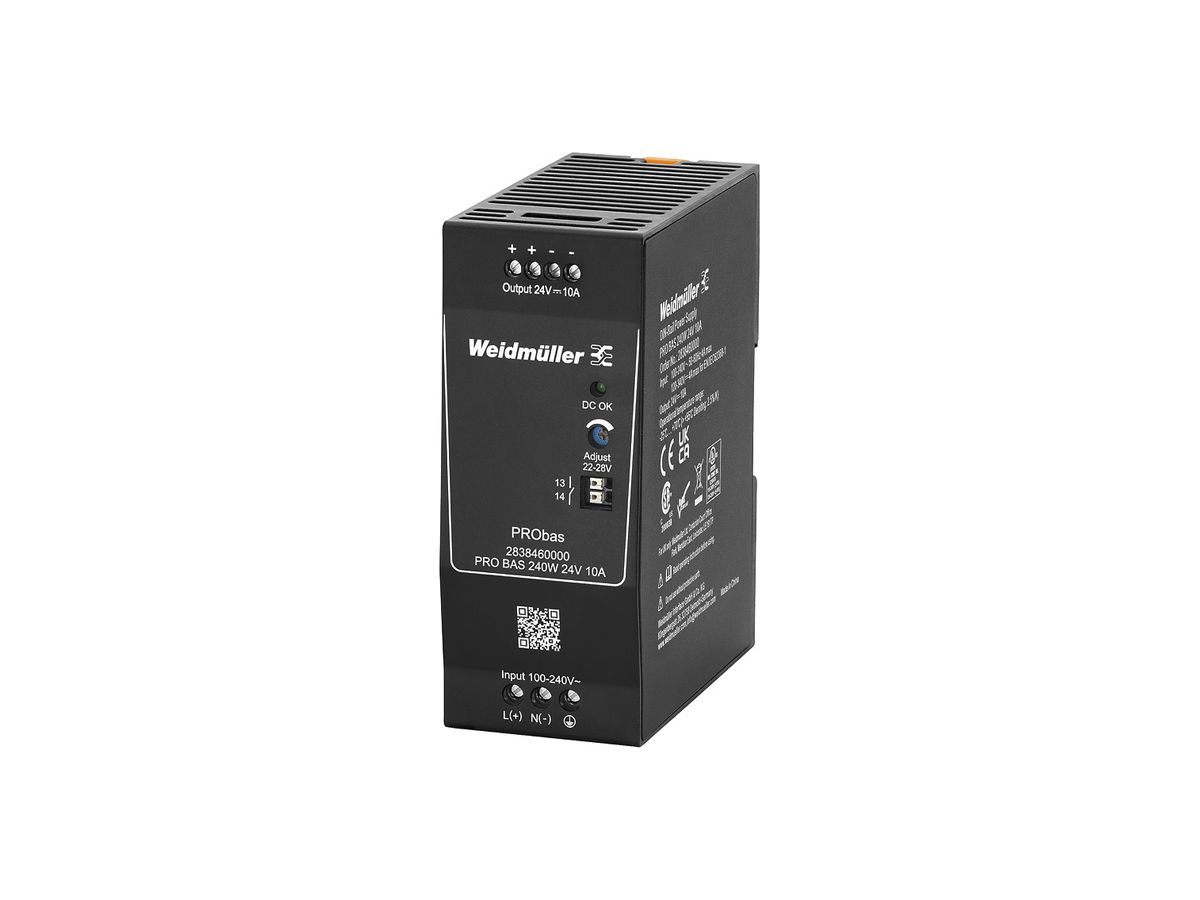 Schaltnetzgerät Weidmüller Connect Power PRO BAS 240W 24V 10A