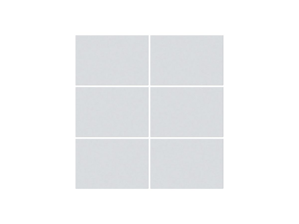 Frontset KAL 6×Tasten 6×Betätigungspunkte weiss