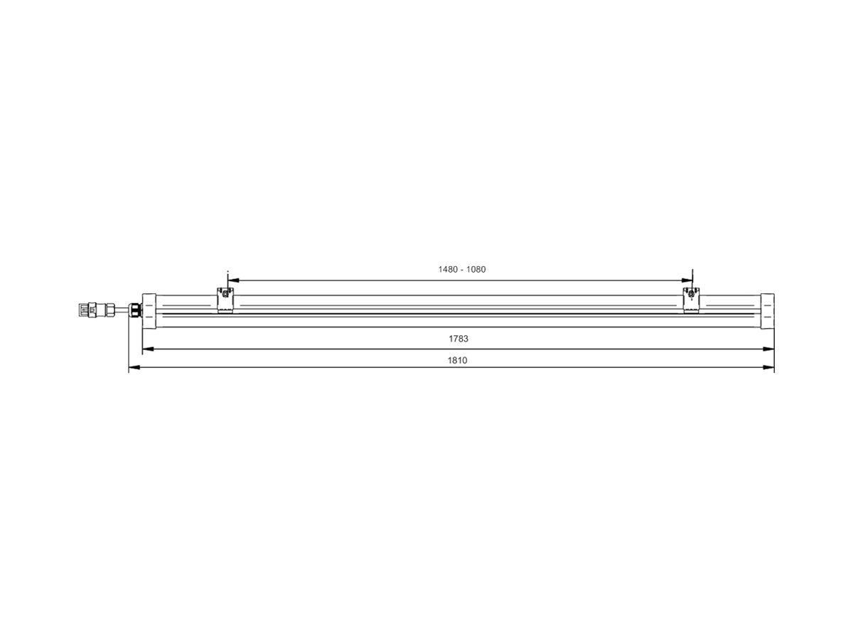 LED-Feuchtrauml.ATEX 2/22 Pacific WT492C 49W 8000lm 840 IP66 1810mm ws